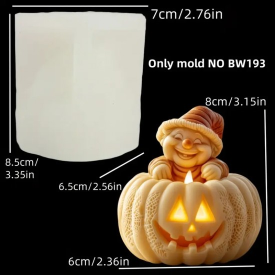 YY6006 Halloween Clown İn Pumpkin Model Silikon Kalıp